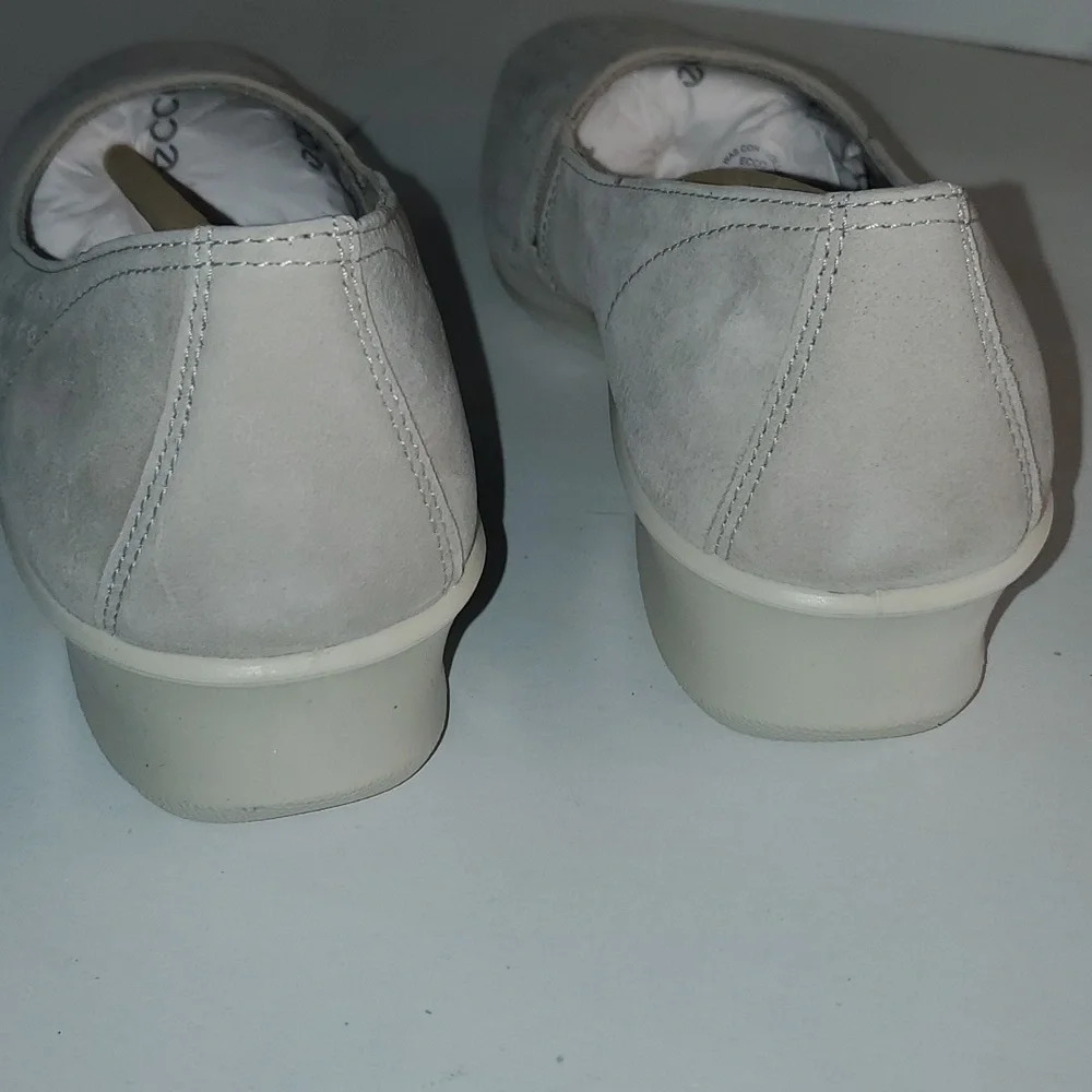 Ecco Women's Felicia Summer Slip on Leather Shoe in Gravel EU 41 NWT - Picture 5 of 10